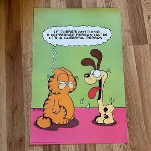 Vintage Garfield poster